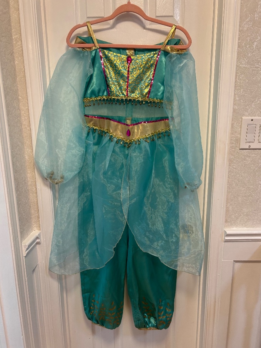Disney Parks Princess Jasmine Costume Girls Size 12 Disneyland Paris Aladdin